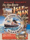 New Route to the Isle of Man Via Heysham on the Fast Turbine Steamer Manxman-Herbert Steventon-Premium Giclee Print