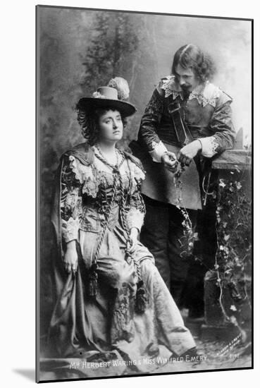 Herbert Waring (1857-193) and Winifred Emery (1844-194), Actors, Early 20th Century-Window & Grove-Mounted Giclee Print