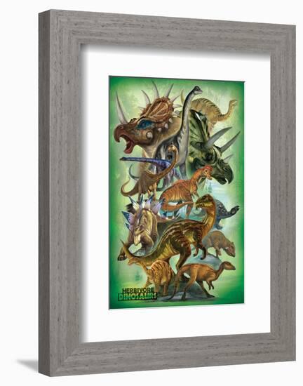 Herbivores-null-Framed Premium Giclee Print