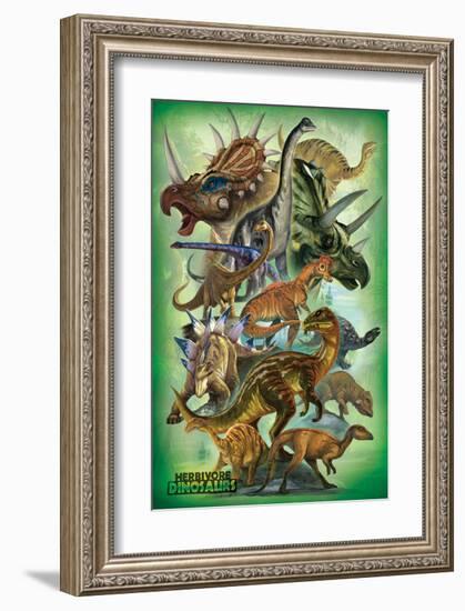 Herbivores-null-Framed Art Print