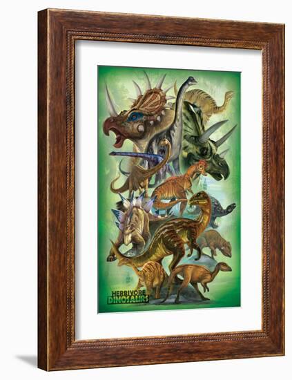 Herbivores-null-Framed Art Print