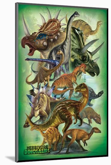 Herbivores-null-Mounted Art Print