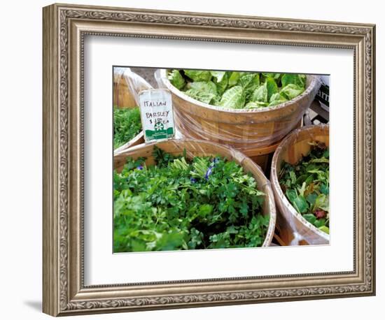 Herbs and Greens, Ferry Building Farmer's Market, San Francisco, California, USA-Inger Hogstrom-Framed Photographic Print