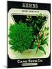 Herbs Seed Packet-Lantern Press-Mounted Art Print