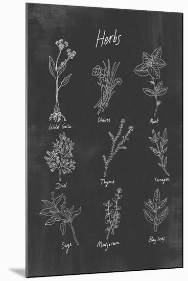Herbs-Clara Wells-Mounted Giclee Print