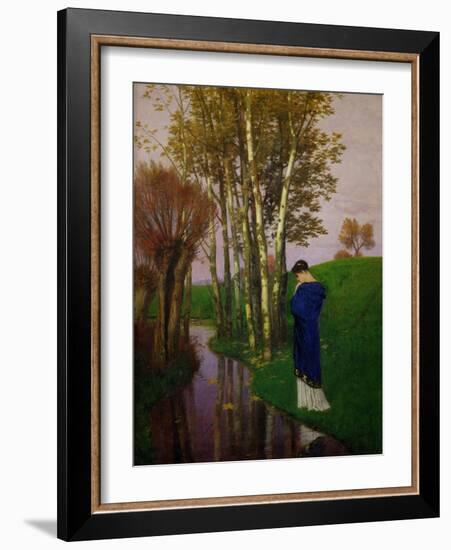 Herbstgedanken - Autumnthoughts,1886-Arnold Böcklin-Framed Giclee Print