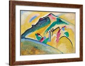 Herbstlandschaft (1911)-Wassily Kandinsky-Framed Art Print