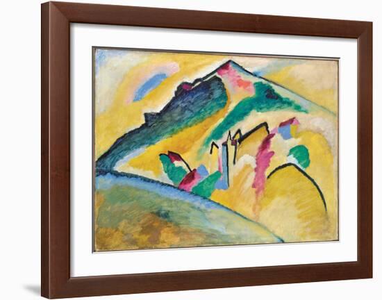 Herbstlandschaft (1911)-Wassily Kandinsky-Framed Art Print