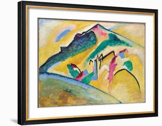 Herbstlandschaft (1911)-Wassily Kandinsky-Framed Art Print