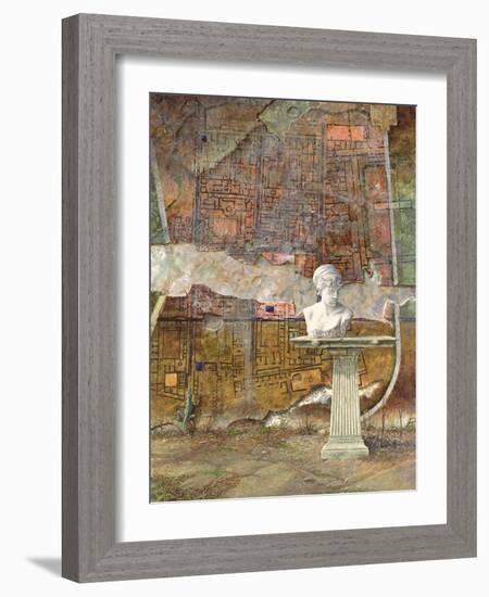 Herculaneum Site Plan, 1994-Trevor Neal-Framed Giclee Print