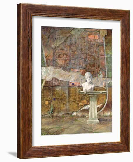 Herculaneum Site Plan, 1994-Trevor Neal-Framed Giclee Print