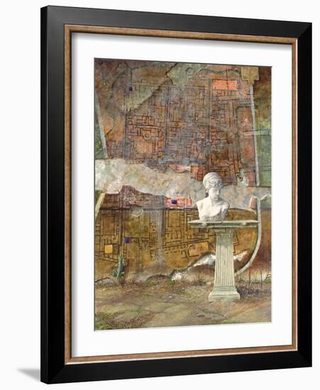 Herculaneum Site Plan, 1994-Trevor Neal-Framed Giclee Print