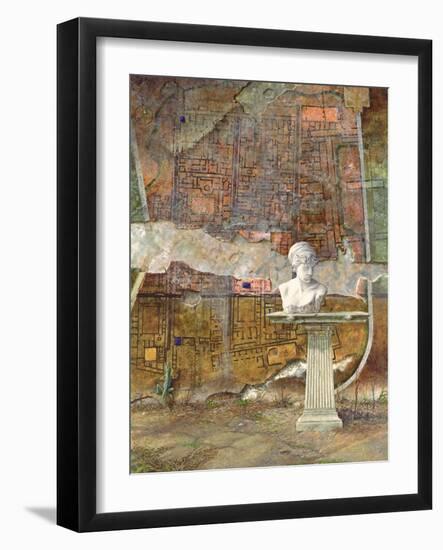 Herculaneum Site Plan, 1994-Trevor Neal-Framed Giclee Print