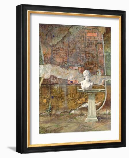 Herculaneum Site Plan, 1994-Trevor Neal-Framed Giclee Print