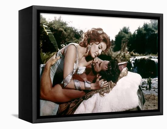 Hercule and la reine by Lydie Hercules Unchained (Ercole e la regina di Lidia ) by PietroFrancisci -null-Framed Stretched Canvas