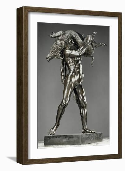 Hercule et le sanglier d'Erymanthe-Pietro Tacca-Framed Giclee Print