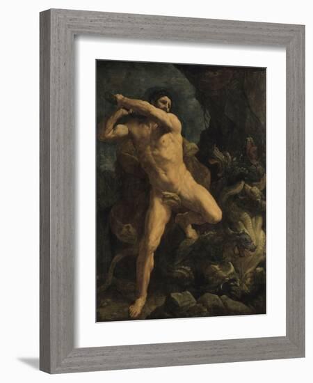 Hercule terrassant l'Hydre de Lerne-Guido Reni-Framed Giclee Print