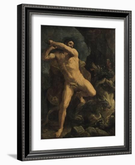 Hercule terrassant l'Hydre de Lerne-Guido Reni-Framed Giclee Print