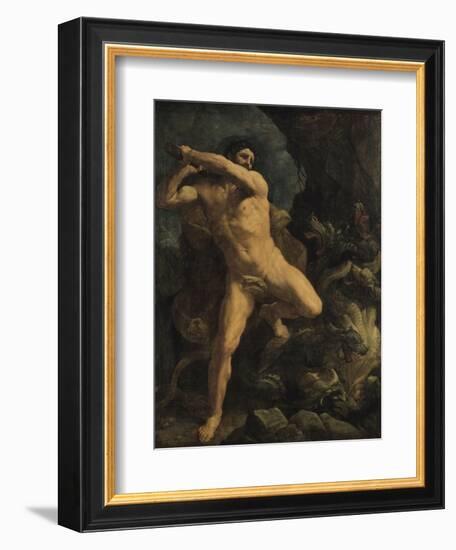 Hercule terrassant l'Hydre de Lerne-Guido Reni-Framed Giclee Print