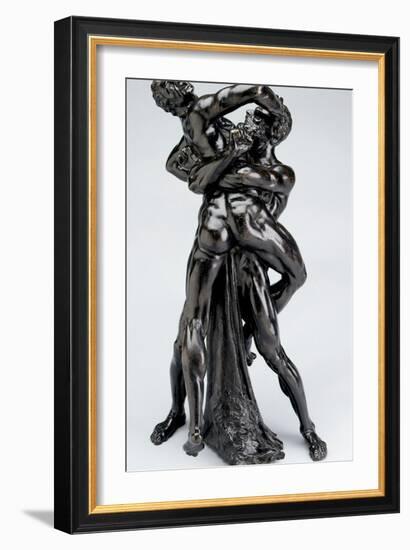 Hercules and Antaeus, C.1625 (Cast Bronze)-Stefano Maderno-Framed Giclee Print