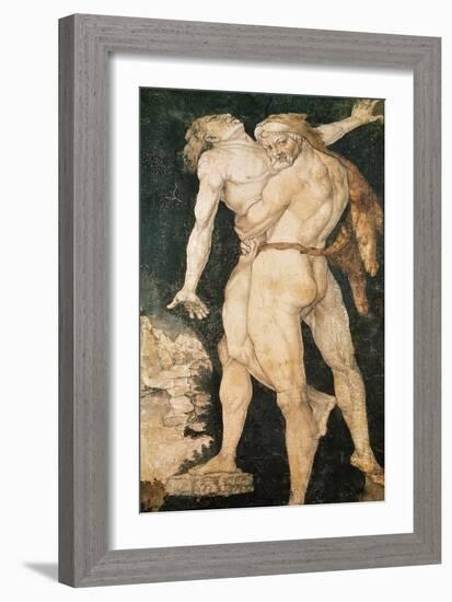Hercules and Antaeus, circa 1530-Hans Baldung Grien-Framed Giclee Print
