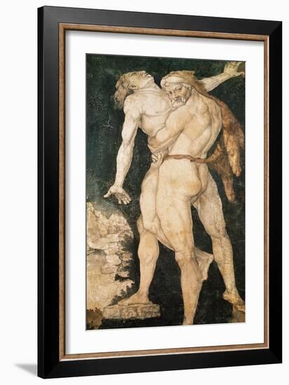 Hercules and Antaeus, circa 1530-Hans Baldung Grien-Framed Giclee Print