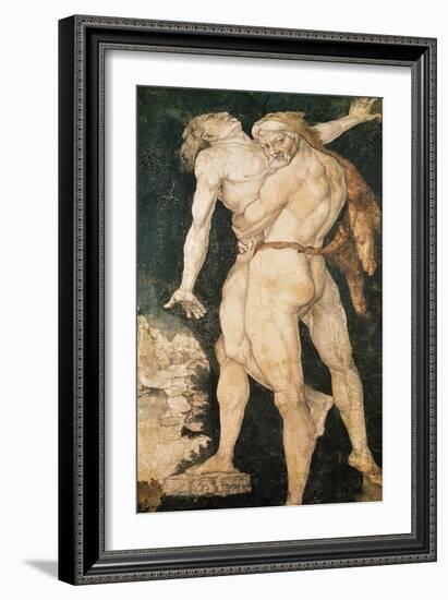 Hercules and Antaeus, circa 1530-Hans Baldung Grien-Framed Giclee Print