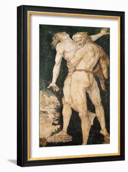 Hercules and Antaeus, circa 1530-Hans Baldung Grien-Framed Giclee Print