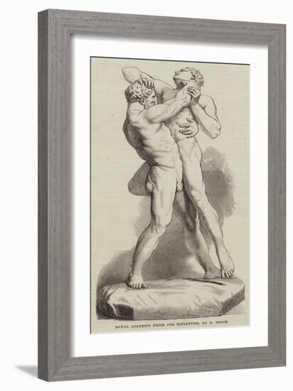 Hercules and Antaeus-null-Framed Giclee Print