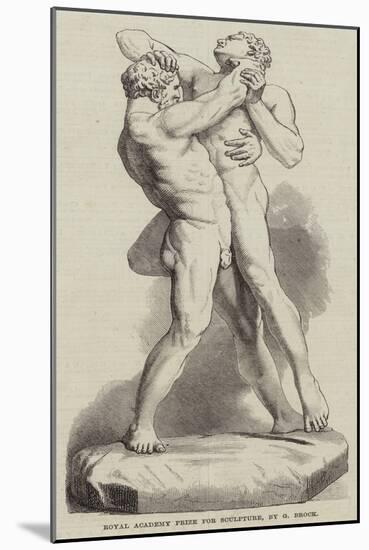 Hercules and Antaeus-null-Mounted Giclee Print