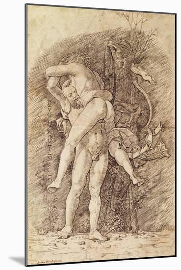 Hercules and Antaeus-Andrea Mantegna-Mounted Giclee Print