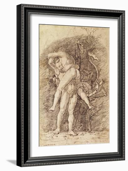 Hercules and Antaeus-Andrea Mantegna-Framed Giclee Print