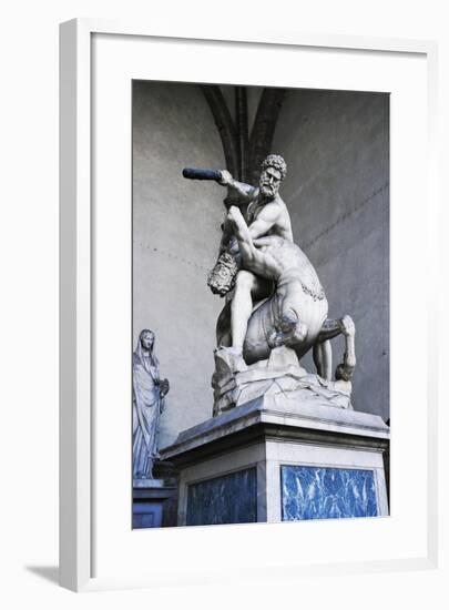 Hercules and Centaur Nessus, Marble Statue-null-Framed Giclee Print