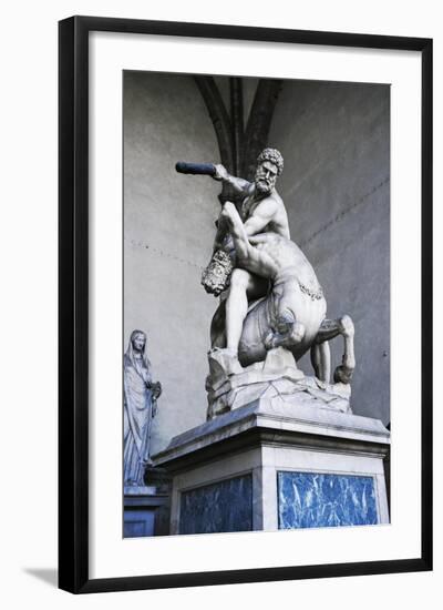 Hercules and Centaur Nessus, Marble Statue-null-Framed Giclee Print