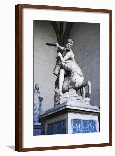 Hercules and Centaur Nessus, Marble Statue-null-Framed Giclee Print
