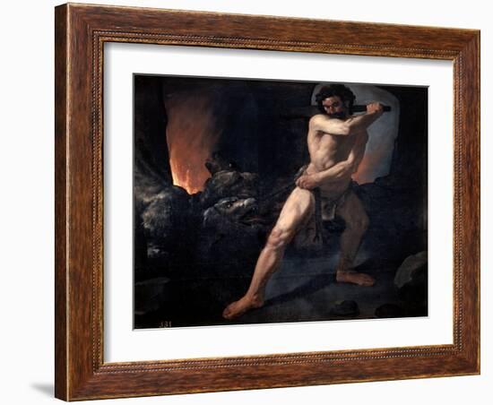 Hercules and Cerberus, C1634-Francisco de Zurbarán-Framed Giclee Print