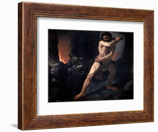 Hercules and Cerberus, C1634-Francisco de Zurbarán-Framed Giclee Print