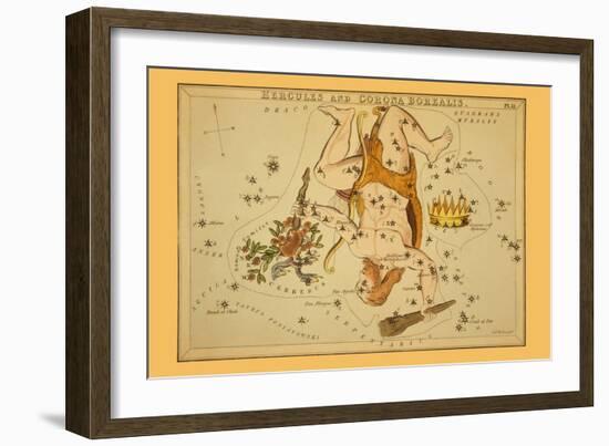 Hercules and Corona Borealis-Aspin Jehosaphat-Framed Art Print