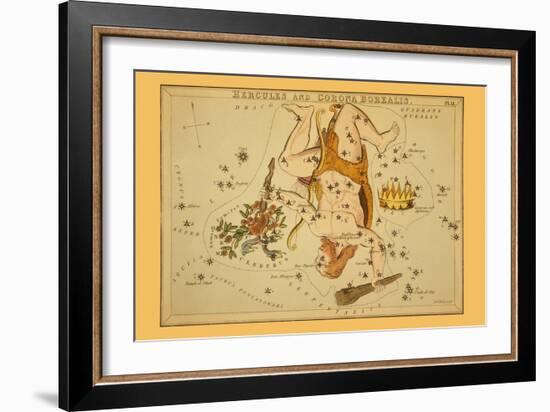 Hercules and Corona Borealis-Aspin Jehosaphat-Framed Art Print