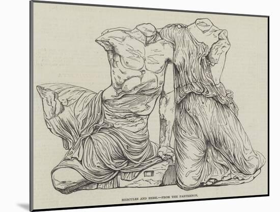 Hercules and Hebe, from the Parthenon-null-Mounted Giclee Print
