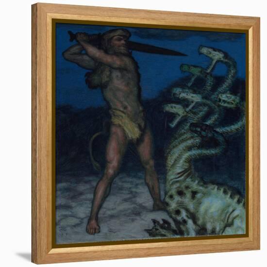 Hercules and Hydra-Franz von Stuck-Framed Premier Image Canvas