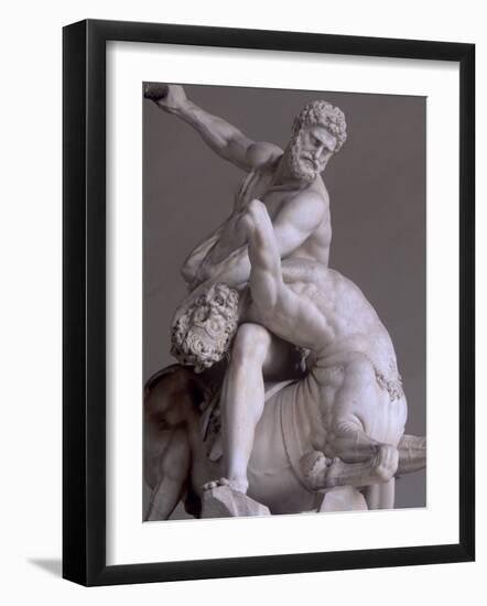 Hercules and Nessus by Giambologna, Loggia Della Signoria, Florence, Tuscany, Italy-Patrick Dieudonne-Framed Photographic Print