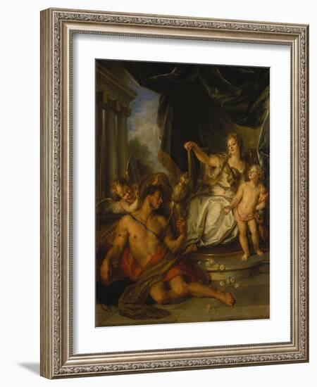 Hercules and Omphale, 1731-Charles Antoine Coypel-Framed Giclee Print