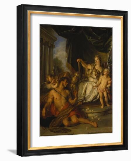 Hercules and Omphale, 1731-Charles Antoine Coypel-Framed Giclee Print