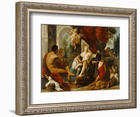 Hercules and Omphale, c.1700-10-Luigi Garzi-Framed Giclee Print