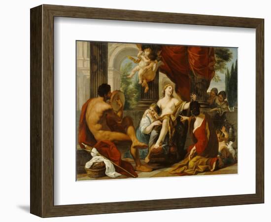 Hercules and Omphale, c.1700-10-Luigi Garzi-Framed Giclee Print