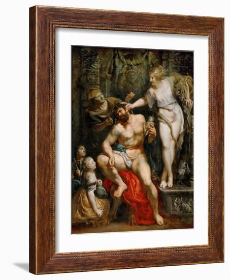 Hercules and Omphale-Peter Paul Rubens-Framed Giclee Print