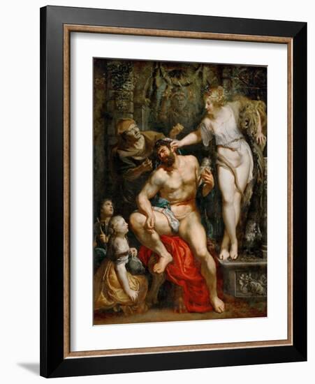 Hercules and Omphale-Peter Paul Rubens-Framed Giclee Print