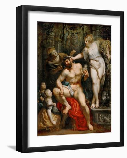 Hercules and Omphale-Peter Paul Rubens-Framed Giclee Print