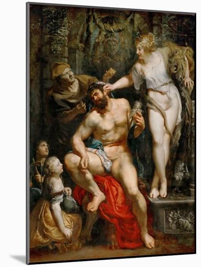 Hercules and Omphale-Peter Paul Rubens-Mounted Giclee Print